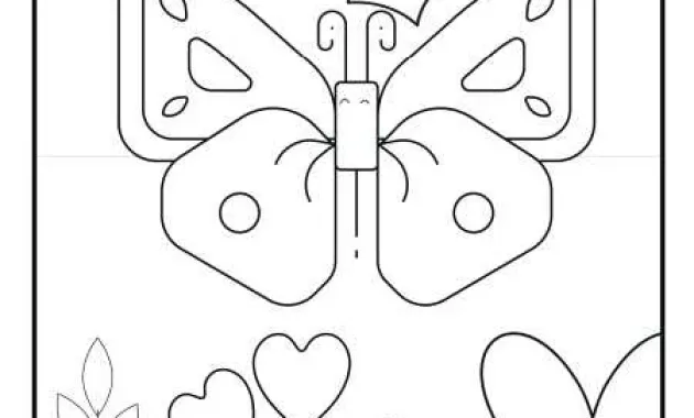 Lembar Mewarnai Kupu-kupu Buku Lembar Mewarnai Kupu-kupu